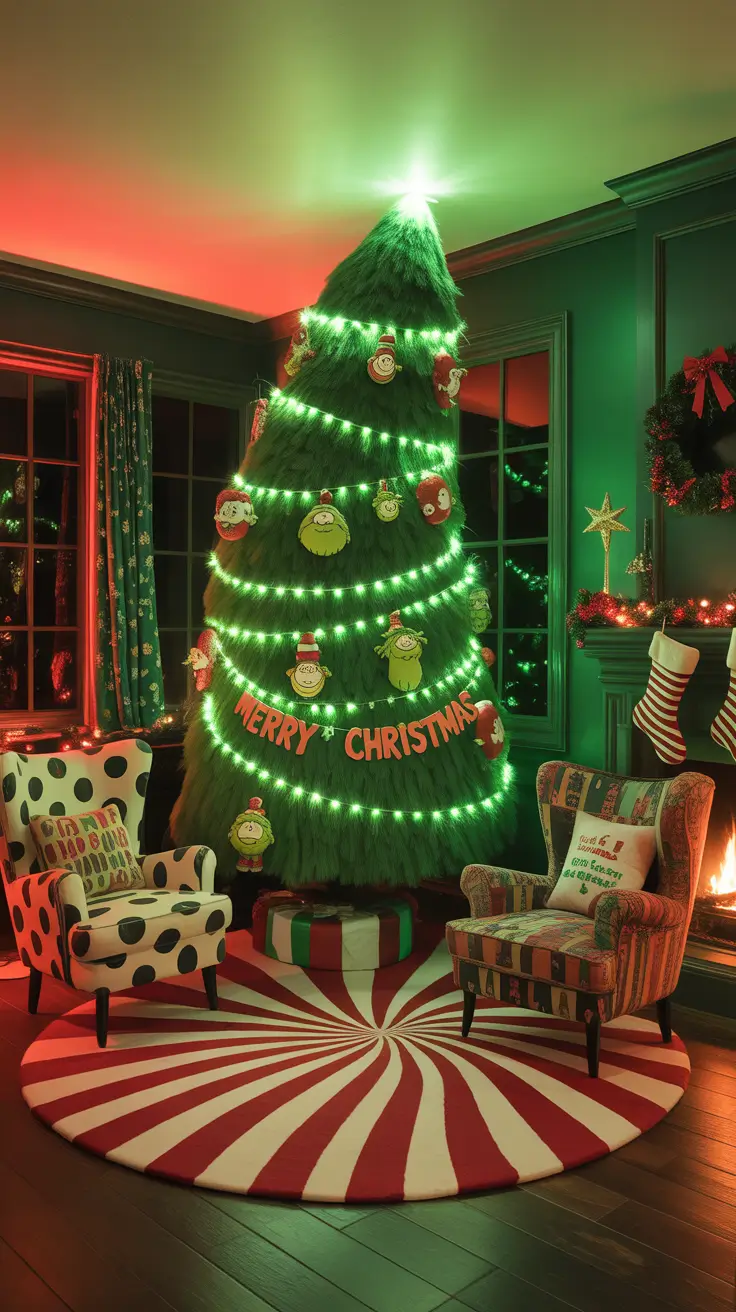 Grinch Grinch-Inspired Christmas Tree Lighting