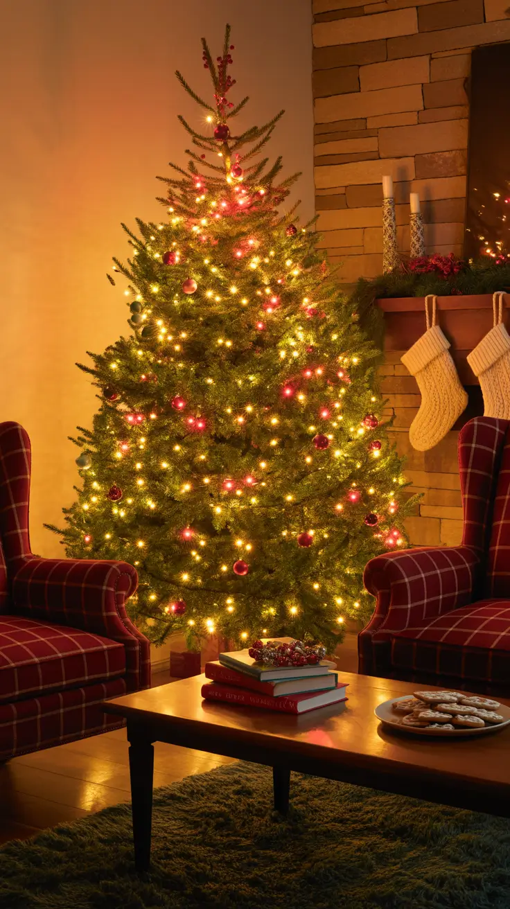 Red and white Bold Red And White Christmas Tree Lights