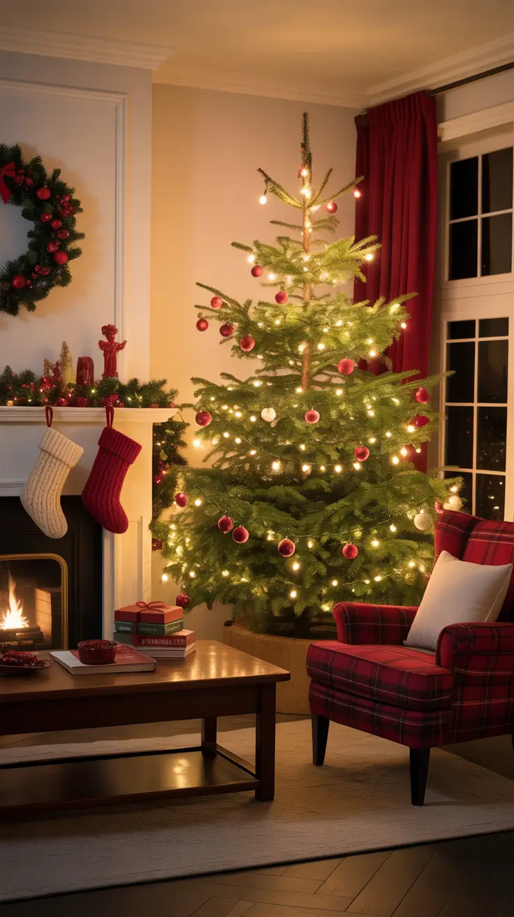 Red and white Bold Red And White Christmas Tree Lights