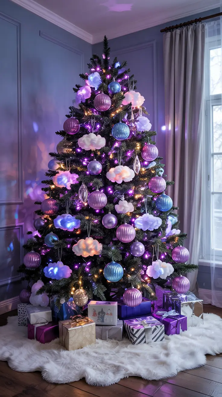 Christmas tree trends 2025 Dreamy Cloud Pastel Tree