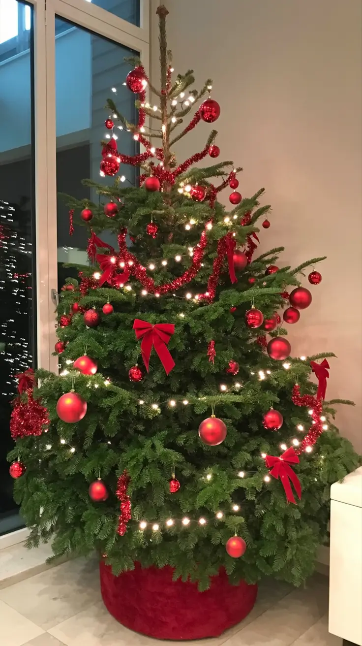 Christmas Tree Trends 2025 Classic Red Revival, Christmas tree trends 2025