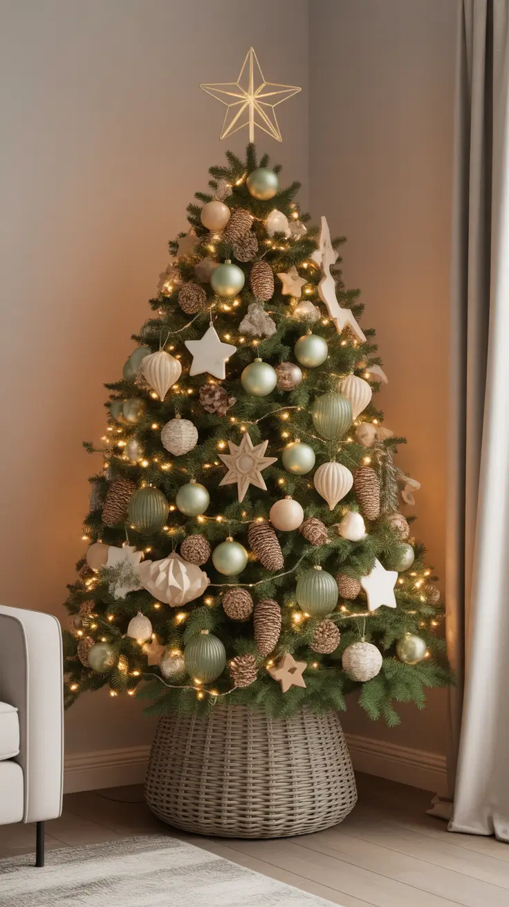 Christmas Tree Trends 2025 Natural Nordic Serenity, Christmas tree decor ideas 2025 trends