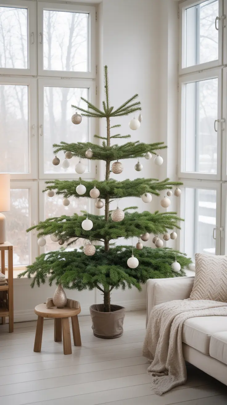 Christmas Tree Trends 2025 Scandinavian Minimalist Decor