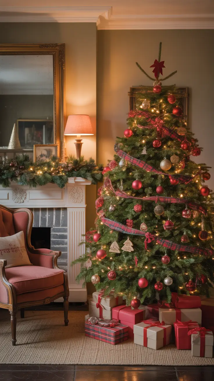 Christmas Tree Trends 2025 Classic Heritage Red & Gold Decor
