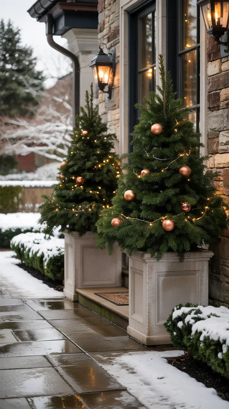 Front Porch Christmas Decor Ideas 2025 Outdoor Planters For A Festive Holiday Welcome
