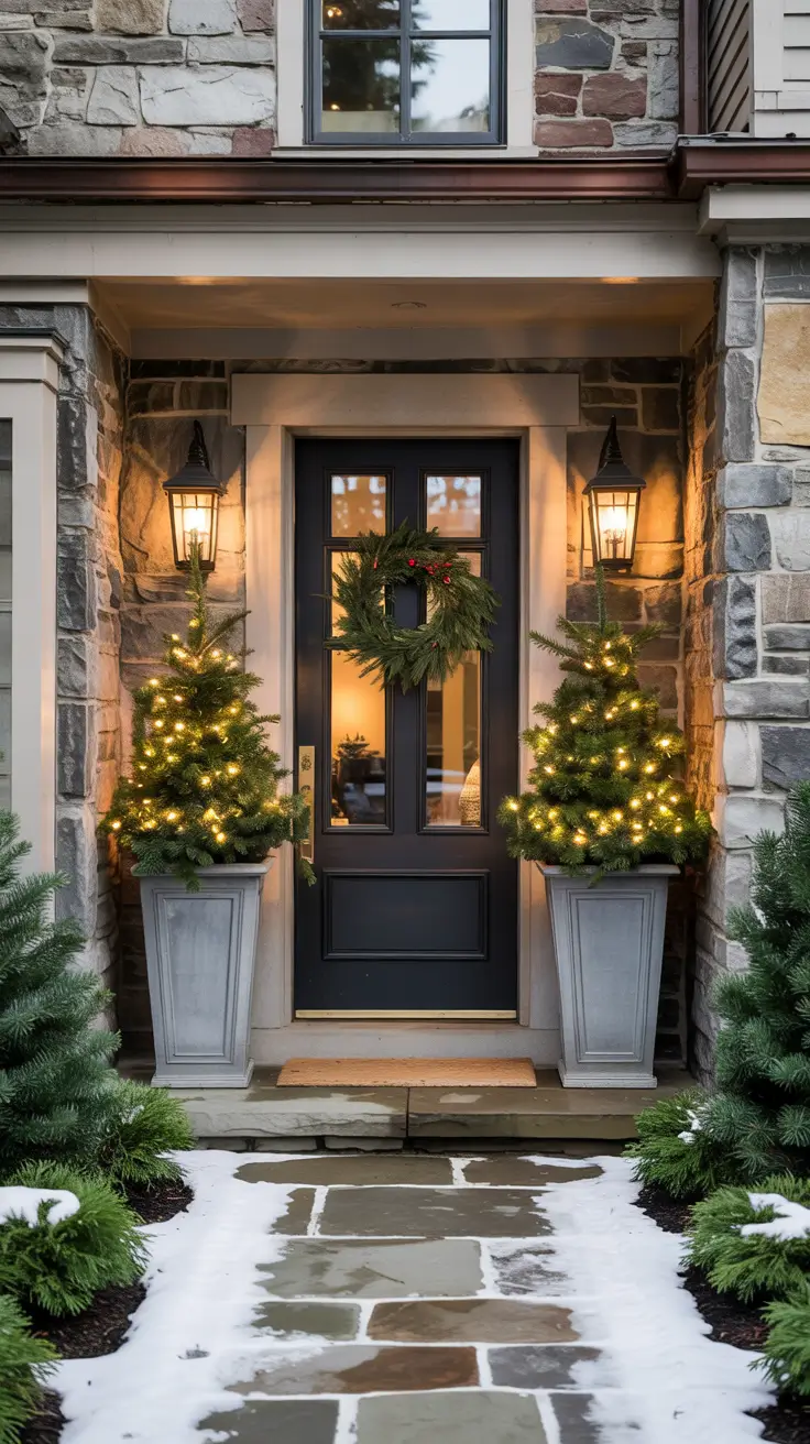 Front Porch Christmas Decor Ideas 2025 Outdoor Planters For A Festive Holiday Welcome