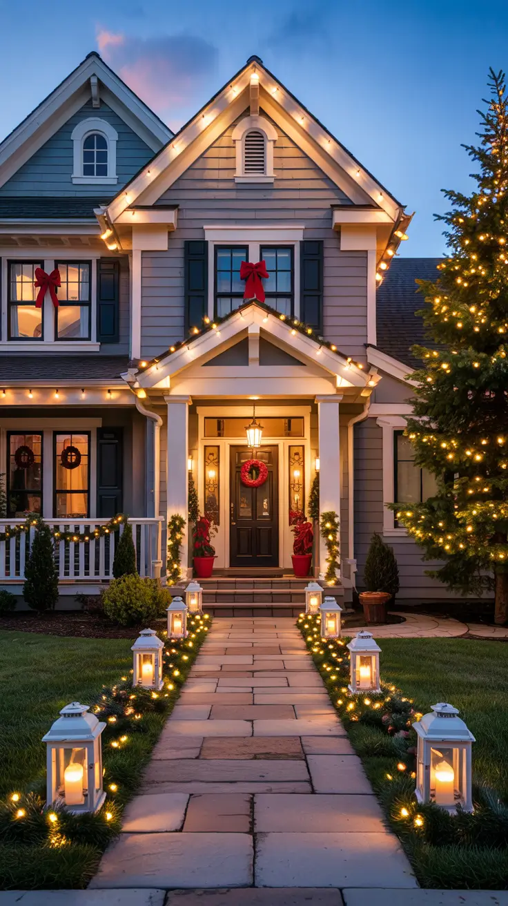 Front Porch Christmas Decor Ideas 2025 How To Decorate Your House Exterior For Christmas