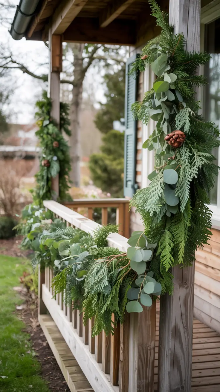 Front Porch Christmas Decor Ideas 2025 Natural Greenery Ideas For Your Front Porch