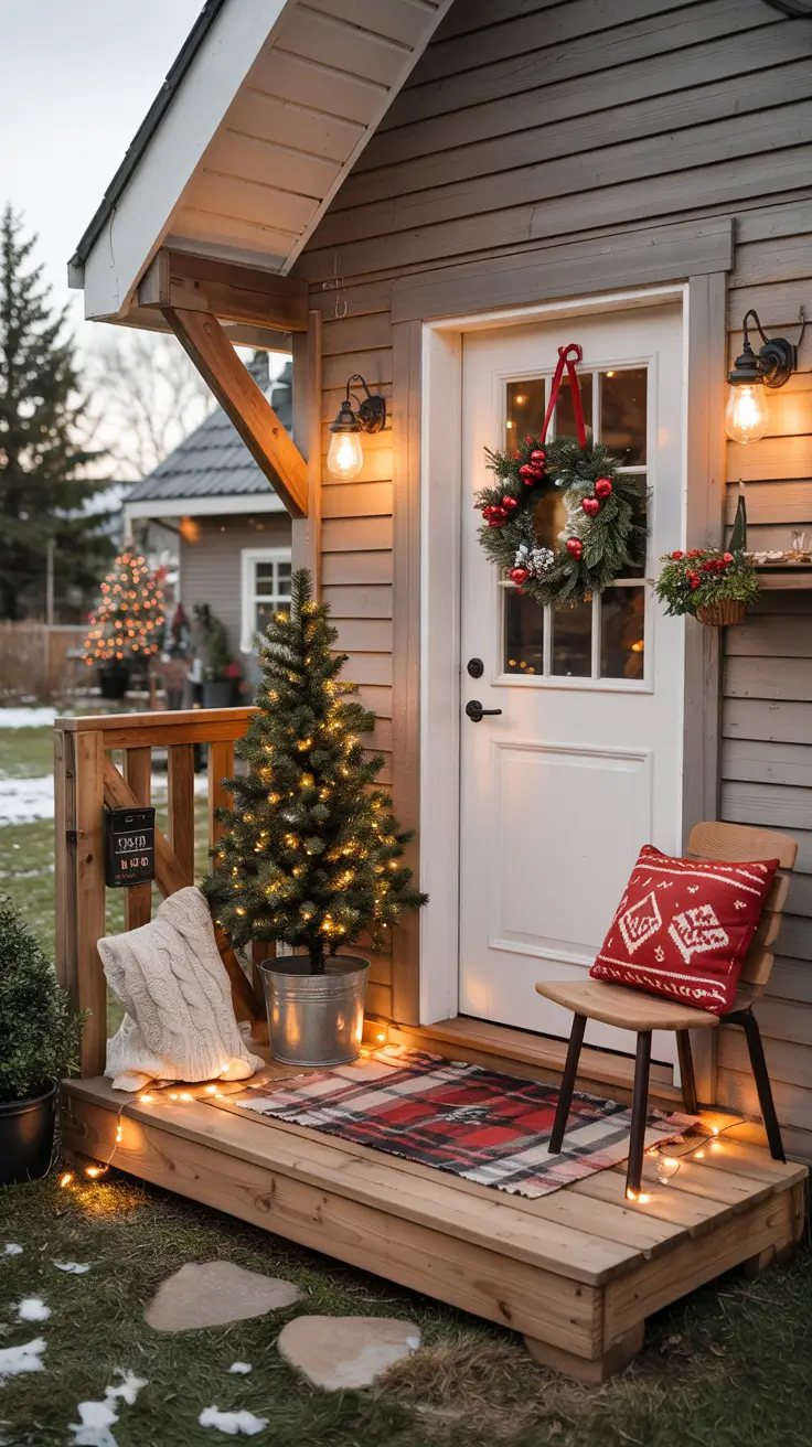 Front Porch Christmas Decor Ideas 2025 Cute And Cozy Small Porch Christmas Ideas
