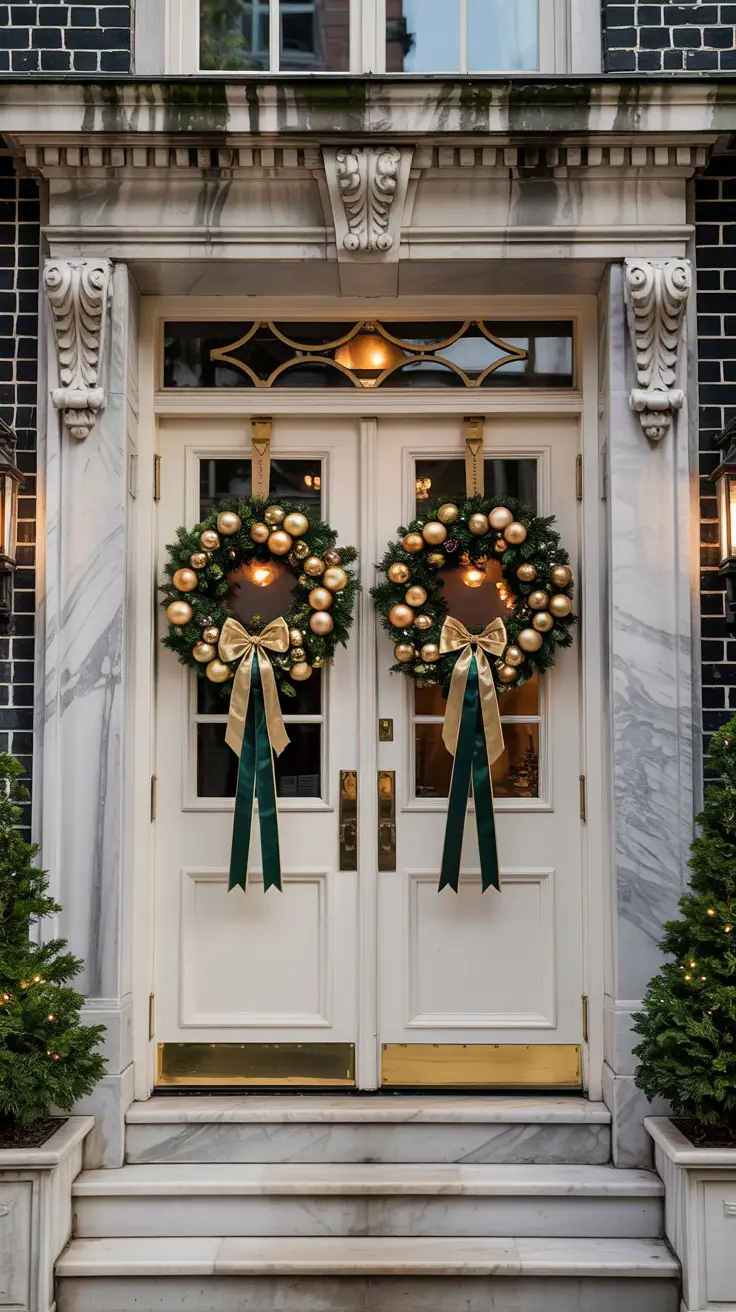 Front Porch Christmas Decor Ideas 2025 Elegant Christmas Door Decorations To Wow Guests