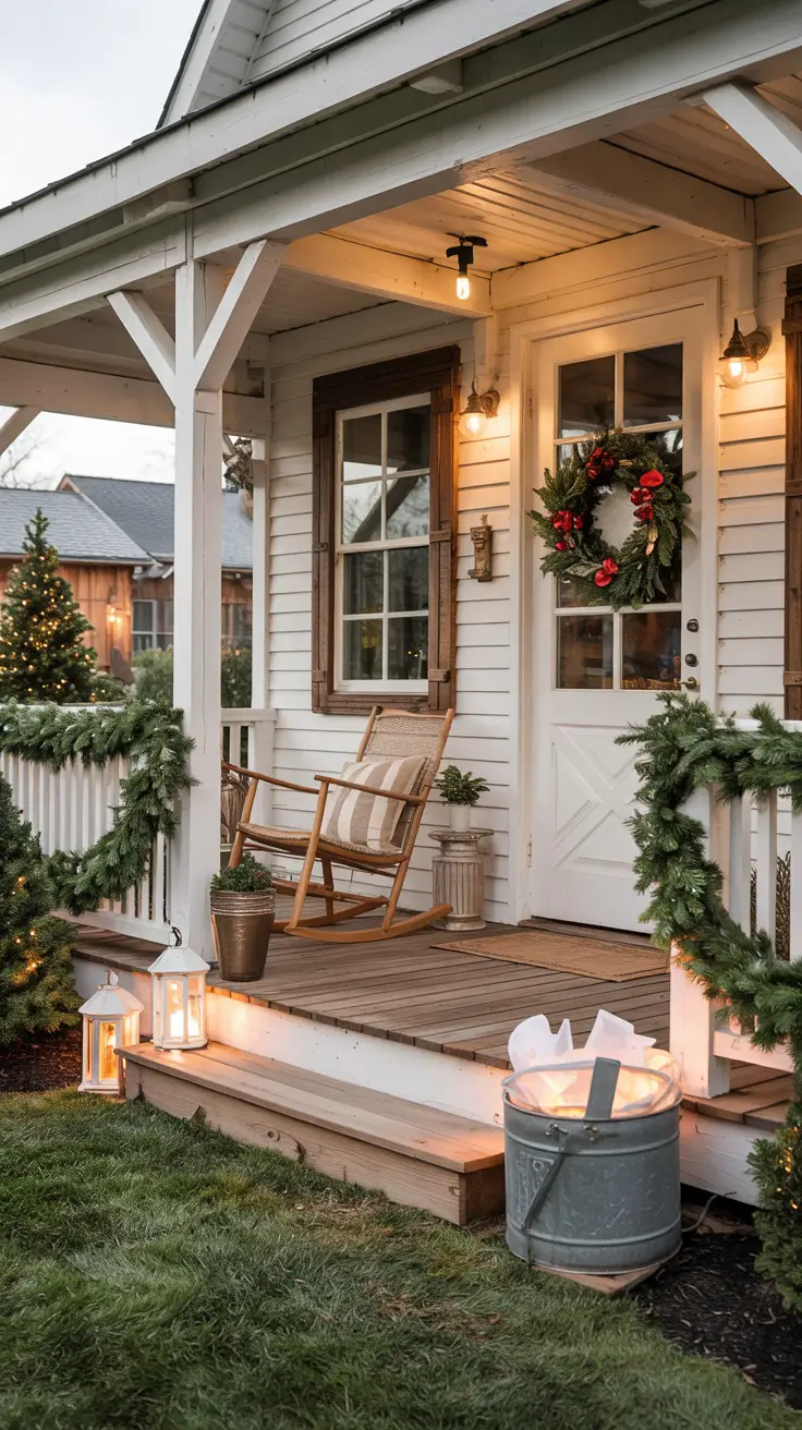 Front Porch Christmas Decor Ideas 2025 Farmhouse Front Porch Christmas Inspiration