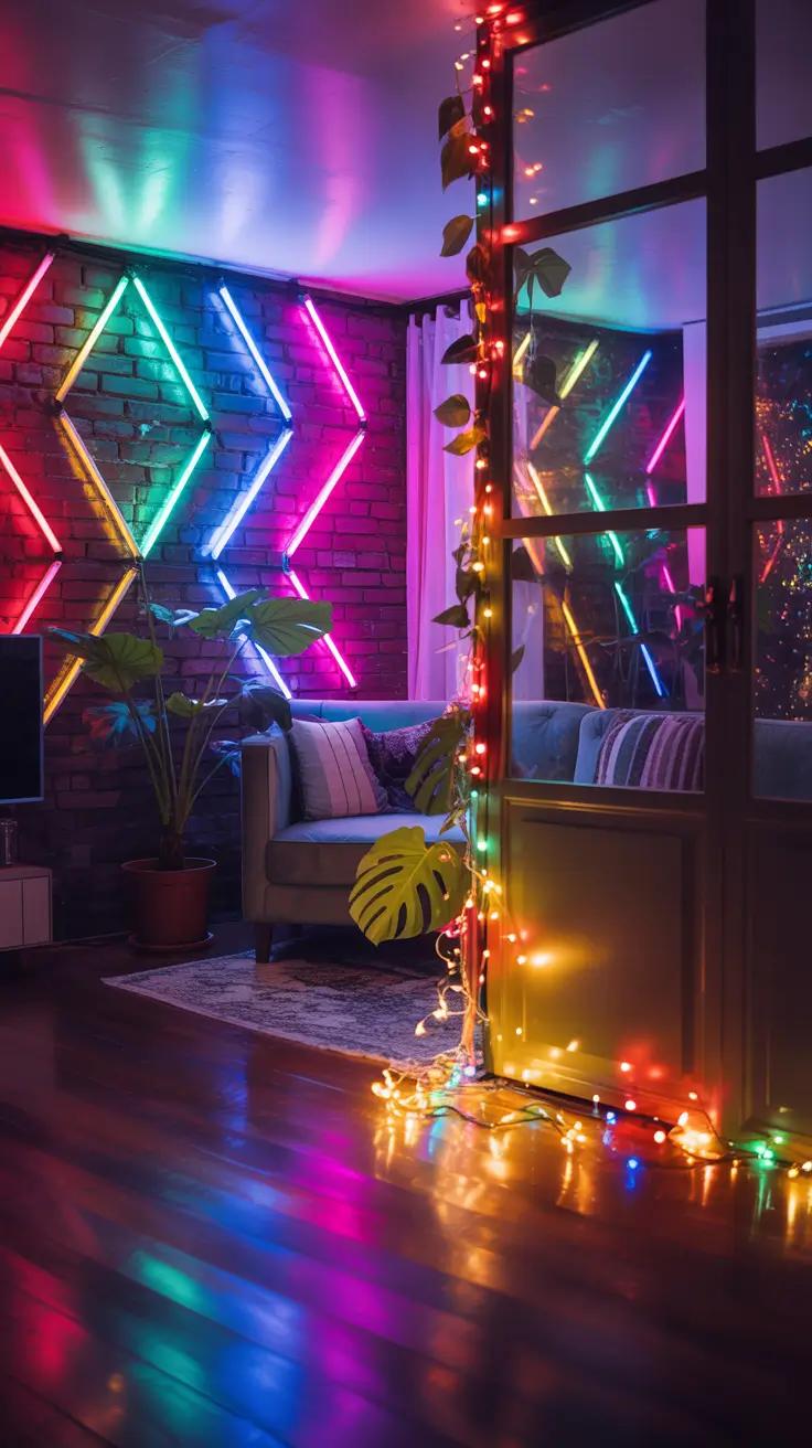 Indoor Christmas Lights Ideas 2025 Colorful Lights to Lift the Holiday Spirit
