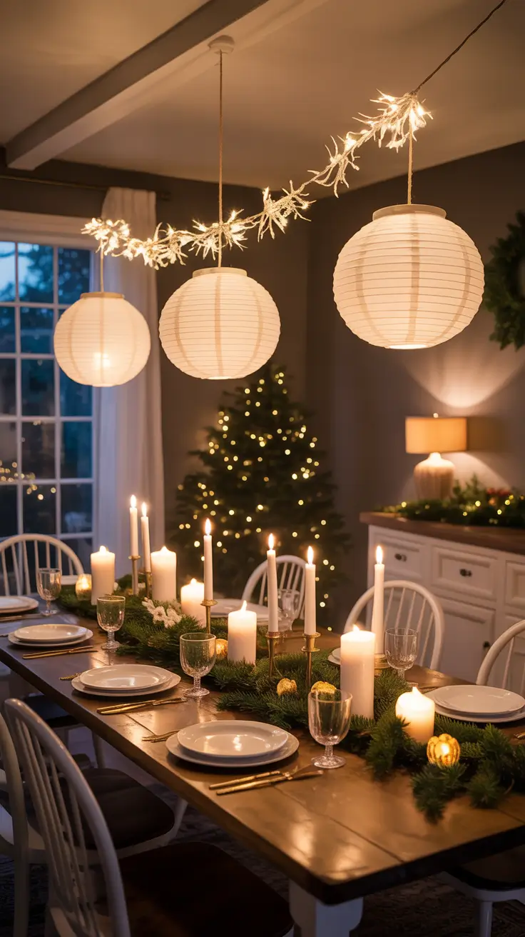 Indoor Christmas Lights Ideas 2025 Dining Room Glow for Holiday Evenings