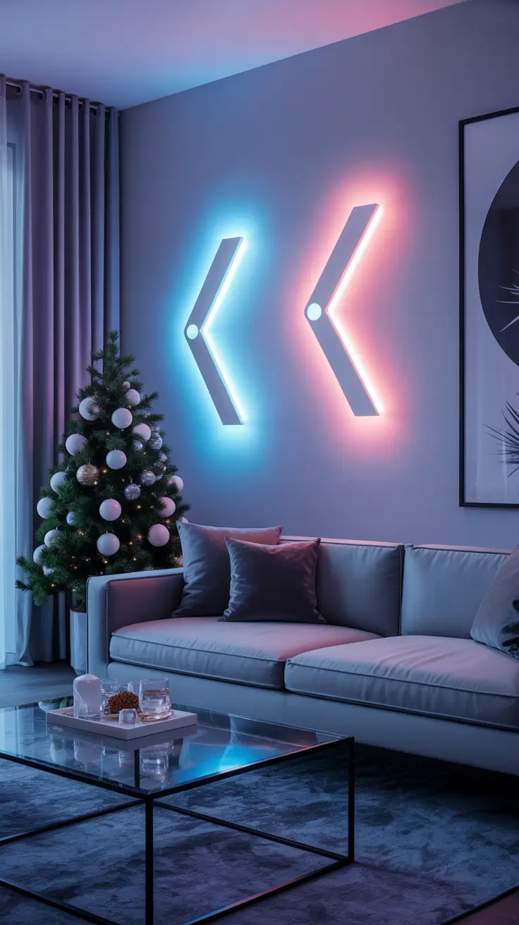 Indoor Christmas Lights Ideas 2025 Modern Minimalist Christmas Lighting