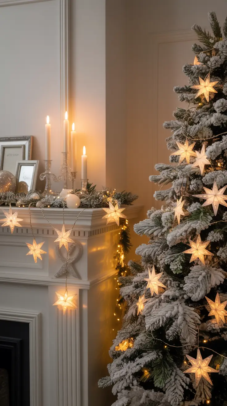 White Christmas Lights for a Classic Look