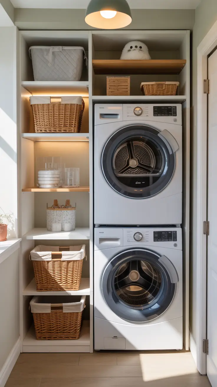 Laundry Room Makeover Ideas 2026 Classic Farmhouse Laundry Room with Tile Charm