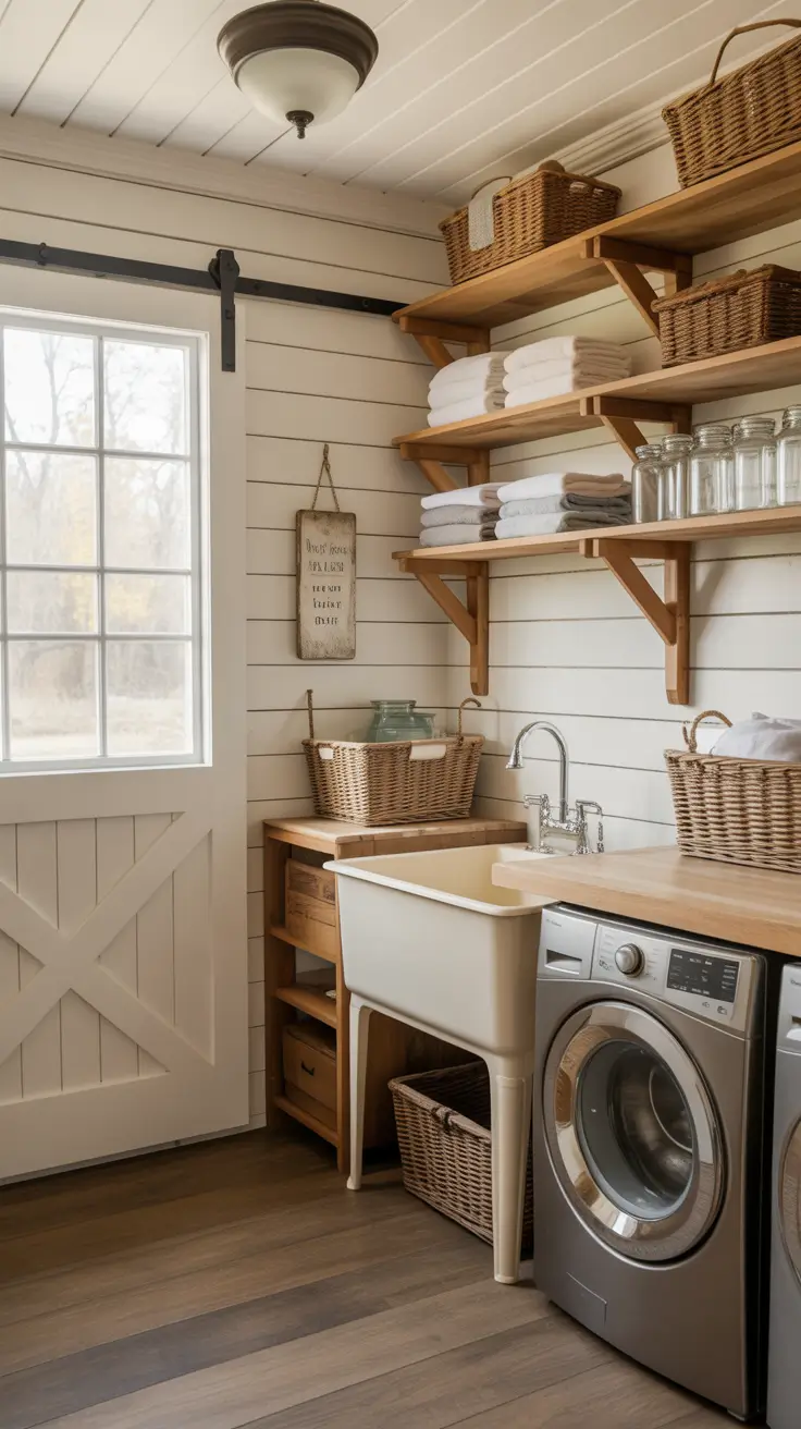 Laundry Room Makeover Ideas 2026 Cozy Farmhouse Laundry Room Inspiration