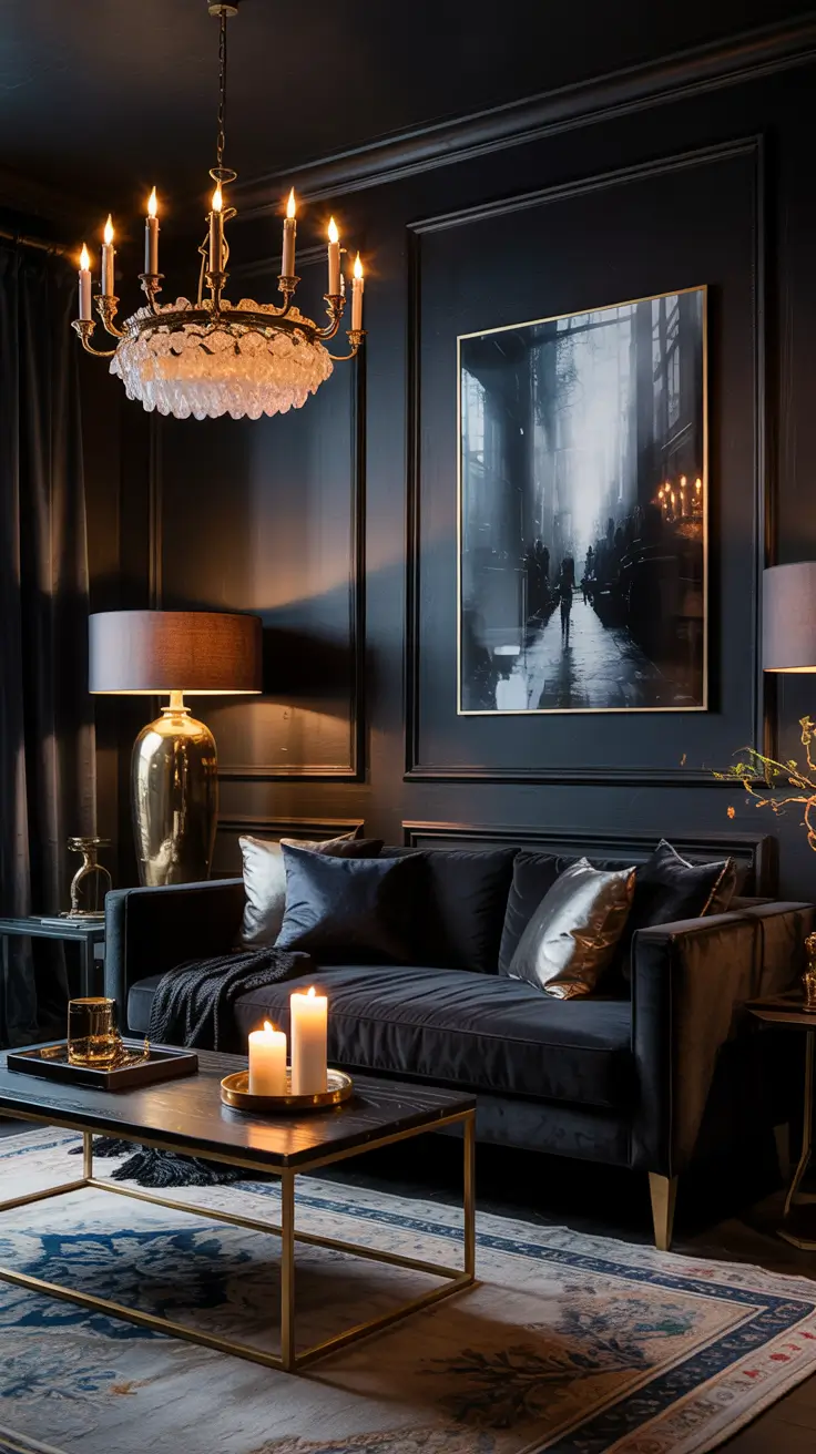 Living Room Ideas 2026 Dark And Moody Aesthetic