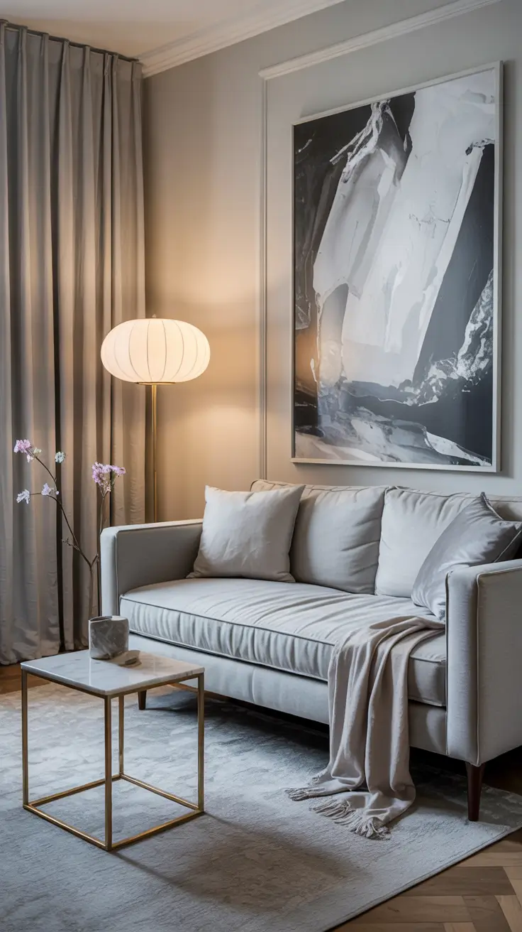 Living Room Ideas 2026 Soft Grey Sofa Inspiration