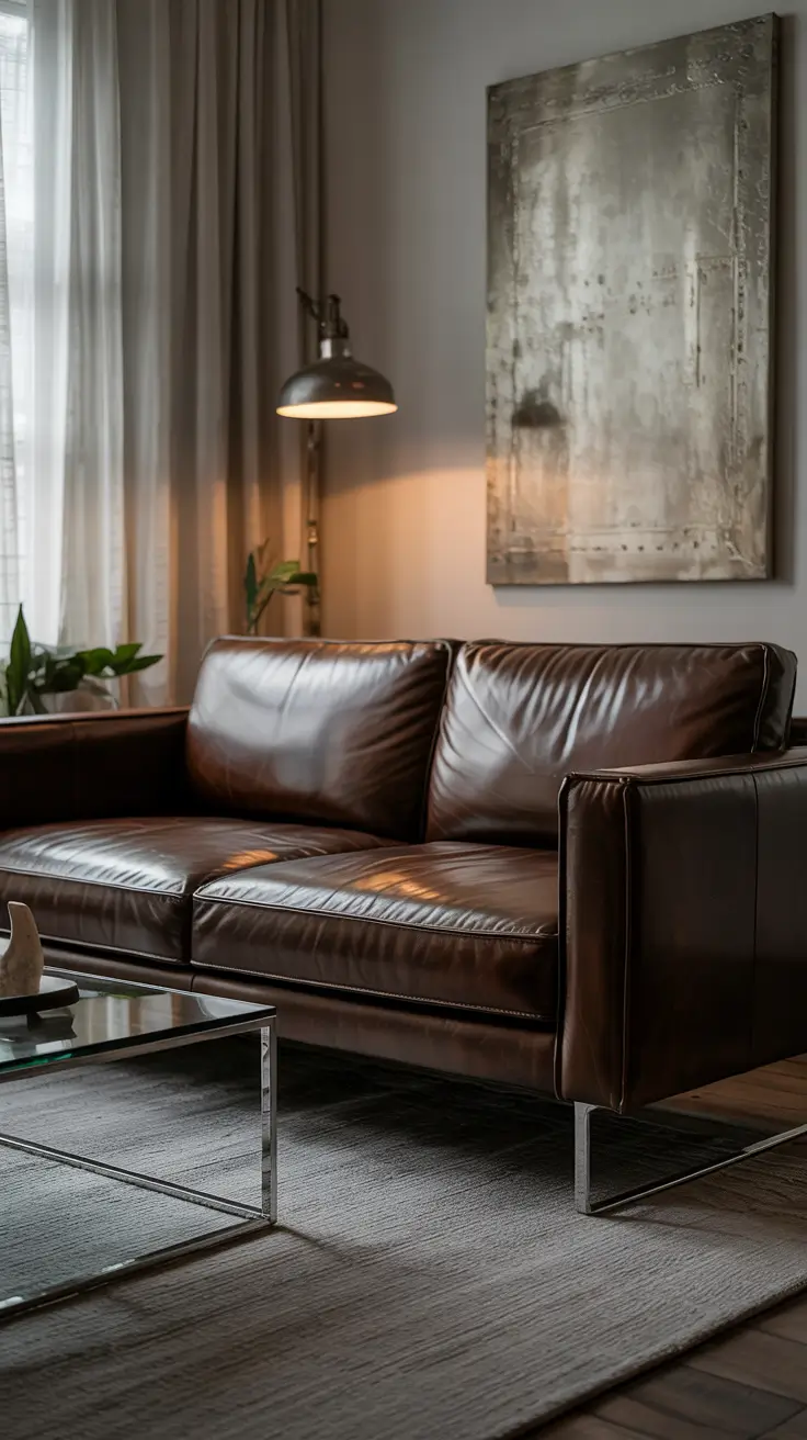 Living Room Ideas 2026 Brown Couch Modern Touch