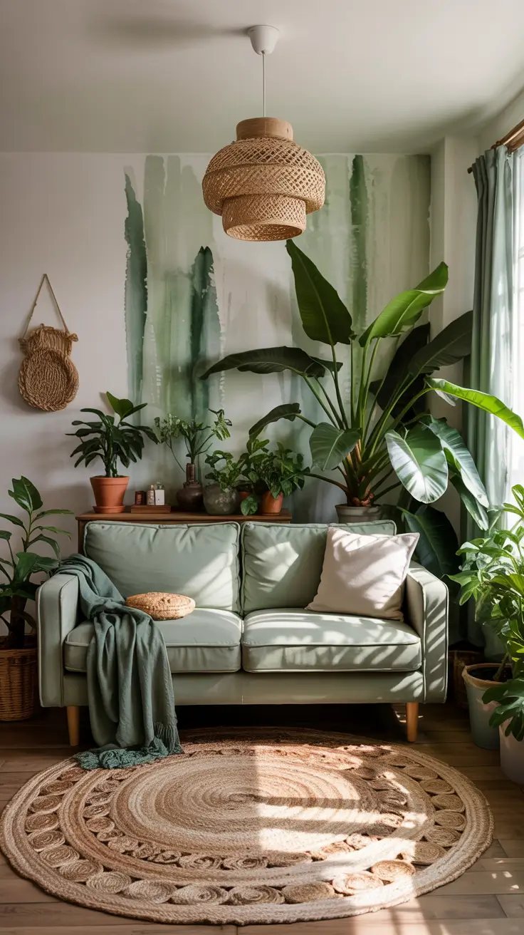 Living Room Ideas 2026 Green-Inspired Home Vibes