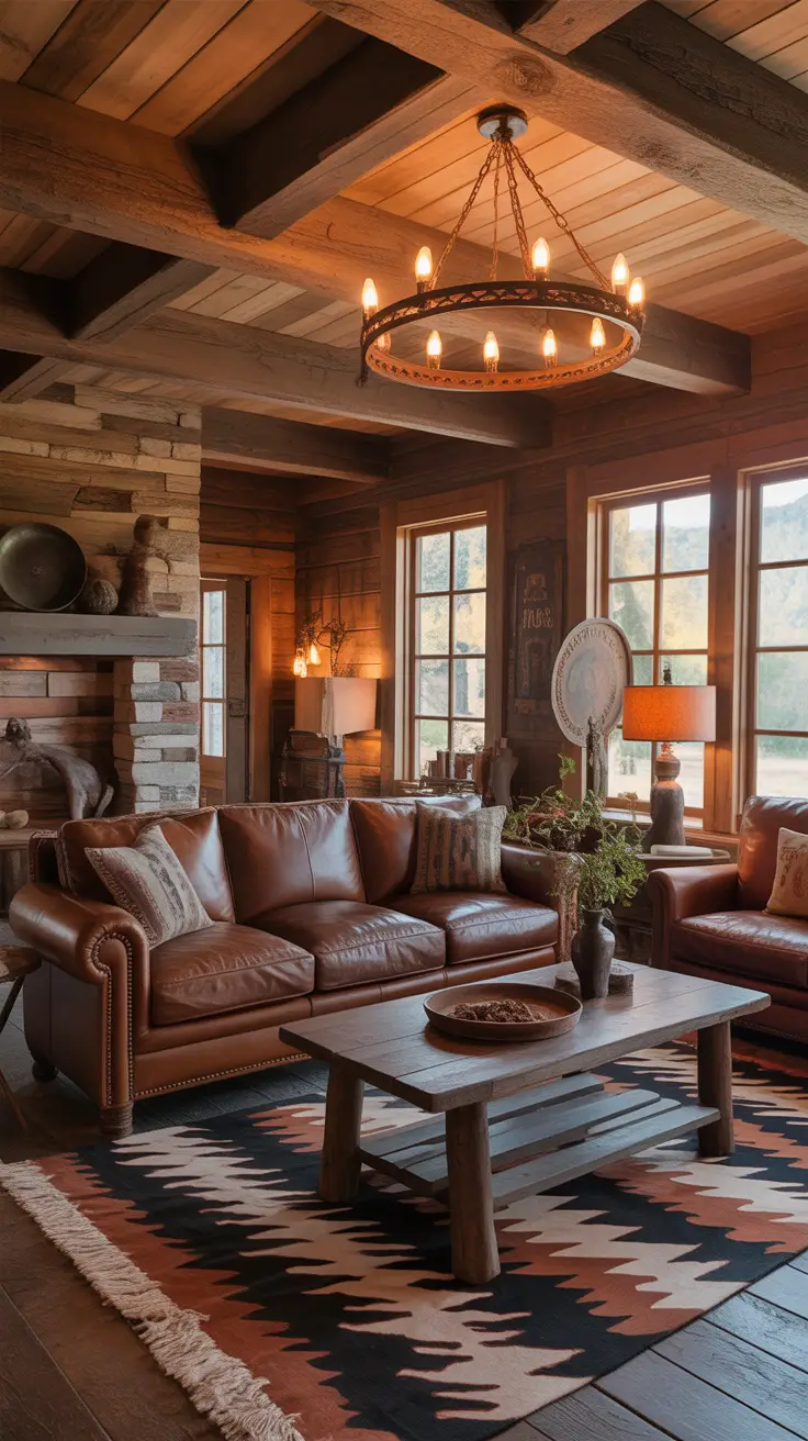 Living Room Makeover Ideas 2026 Rustic Western Living Room Style