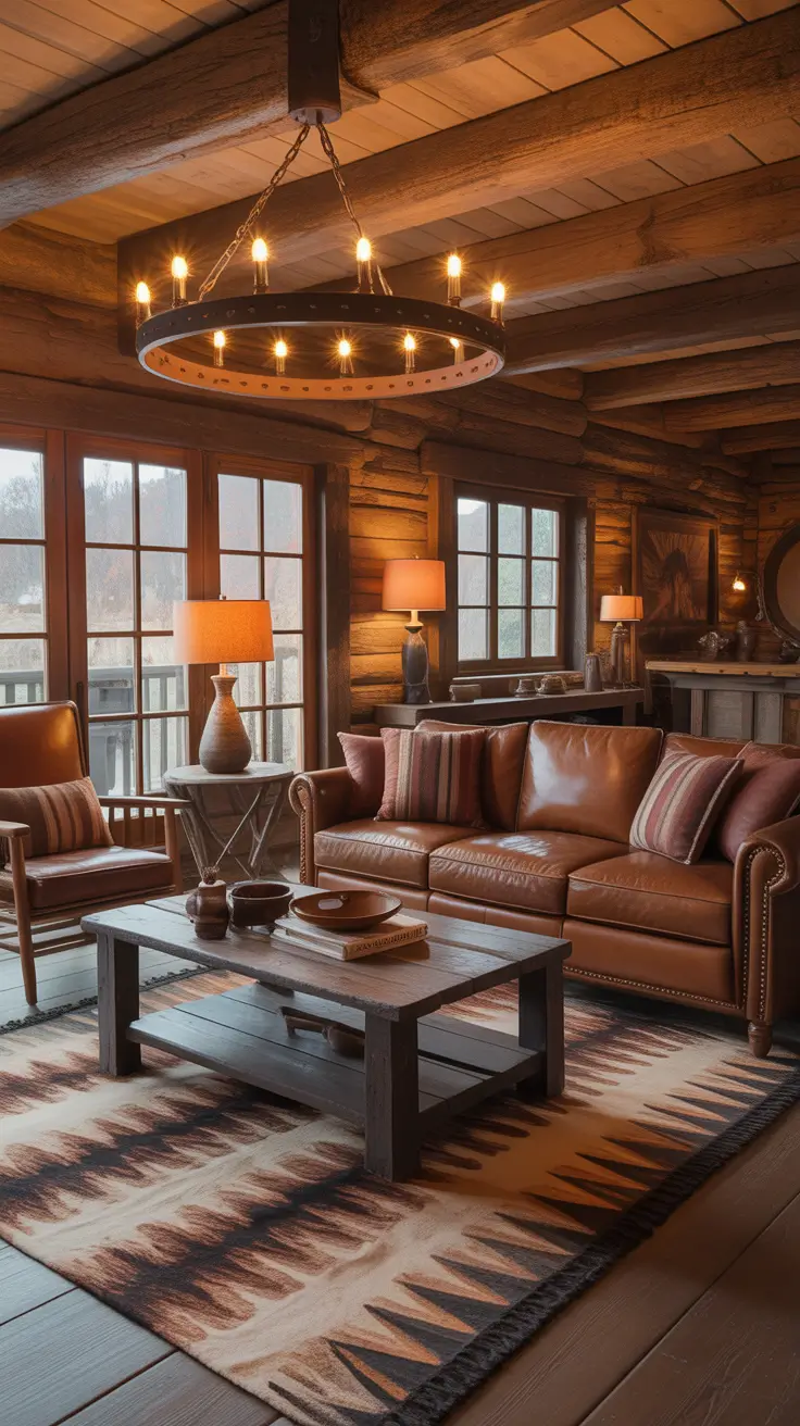 Living Room Makeover Ideas 2026 Rustic Western Living Room Style