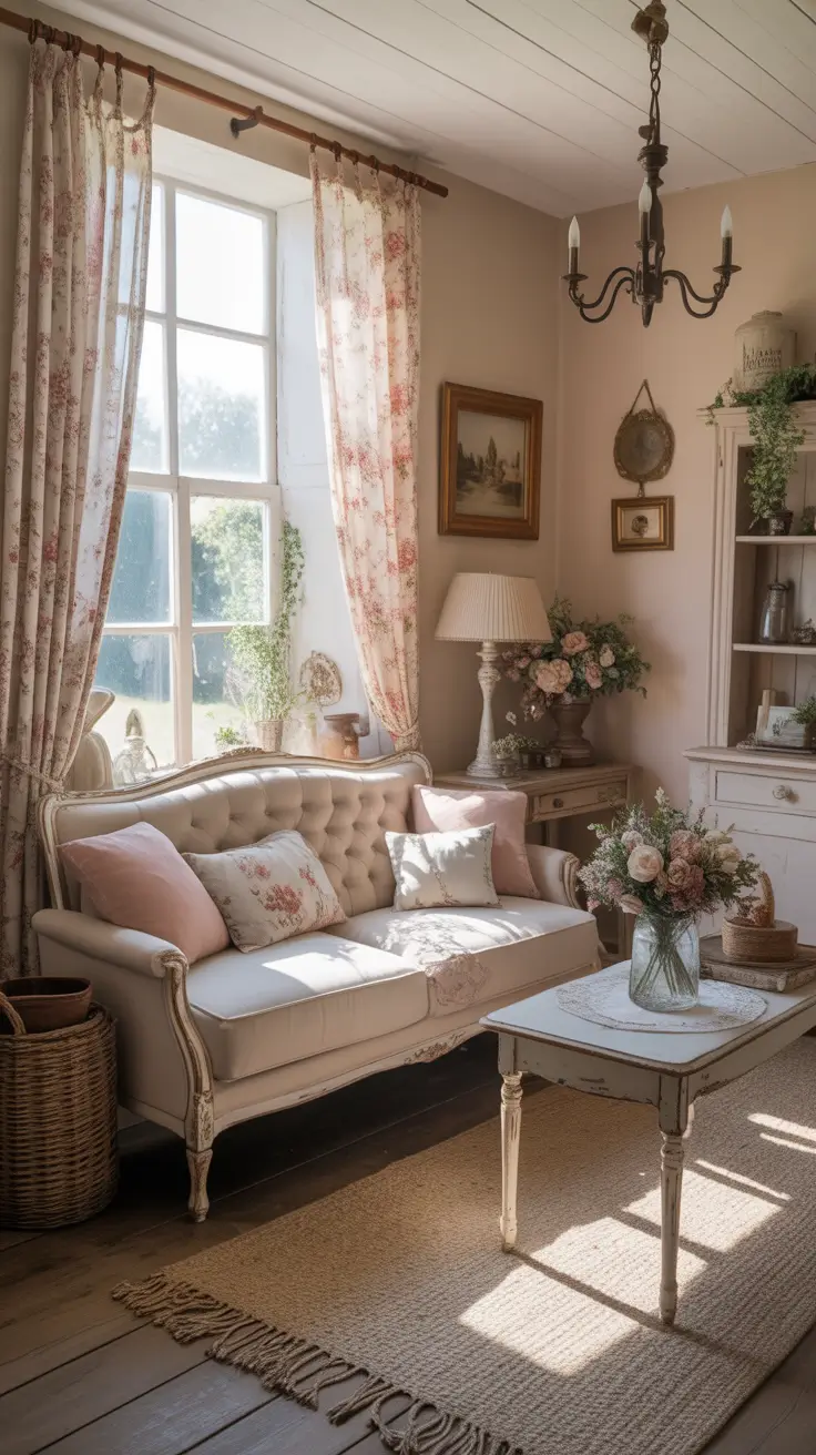 Living Room Makeover Ideas 2026 Vintage Farmhouse Living Room Decor