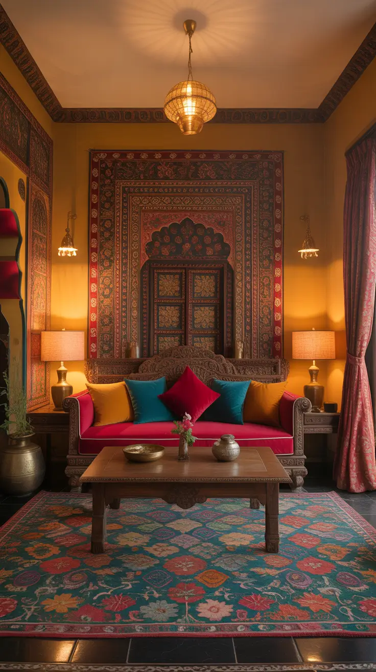 Living Room Makeover Ideas 2026 Indian-Inspired Living Room Design