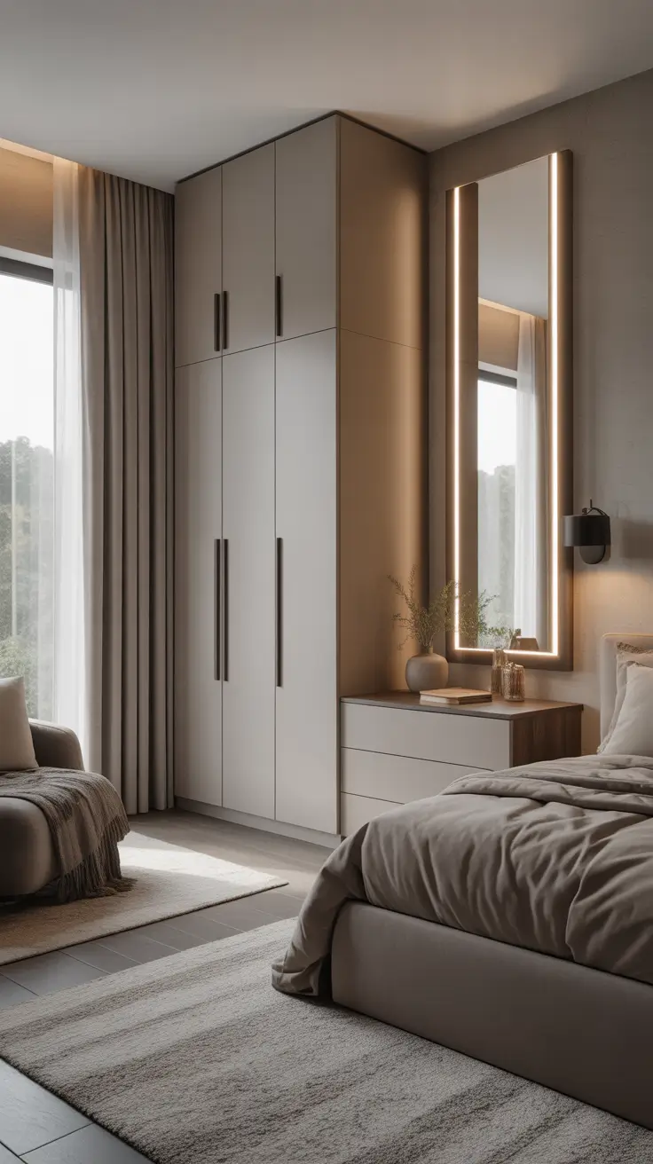 Wardrobe Laminate Design For Sleek Storage