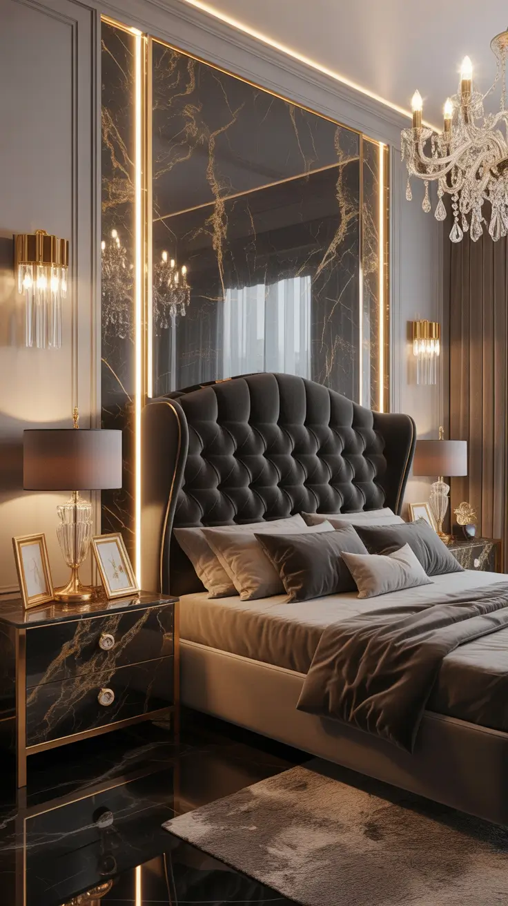 Decor Glamorous Modern Luxury Bedrooms