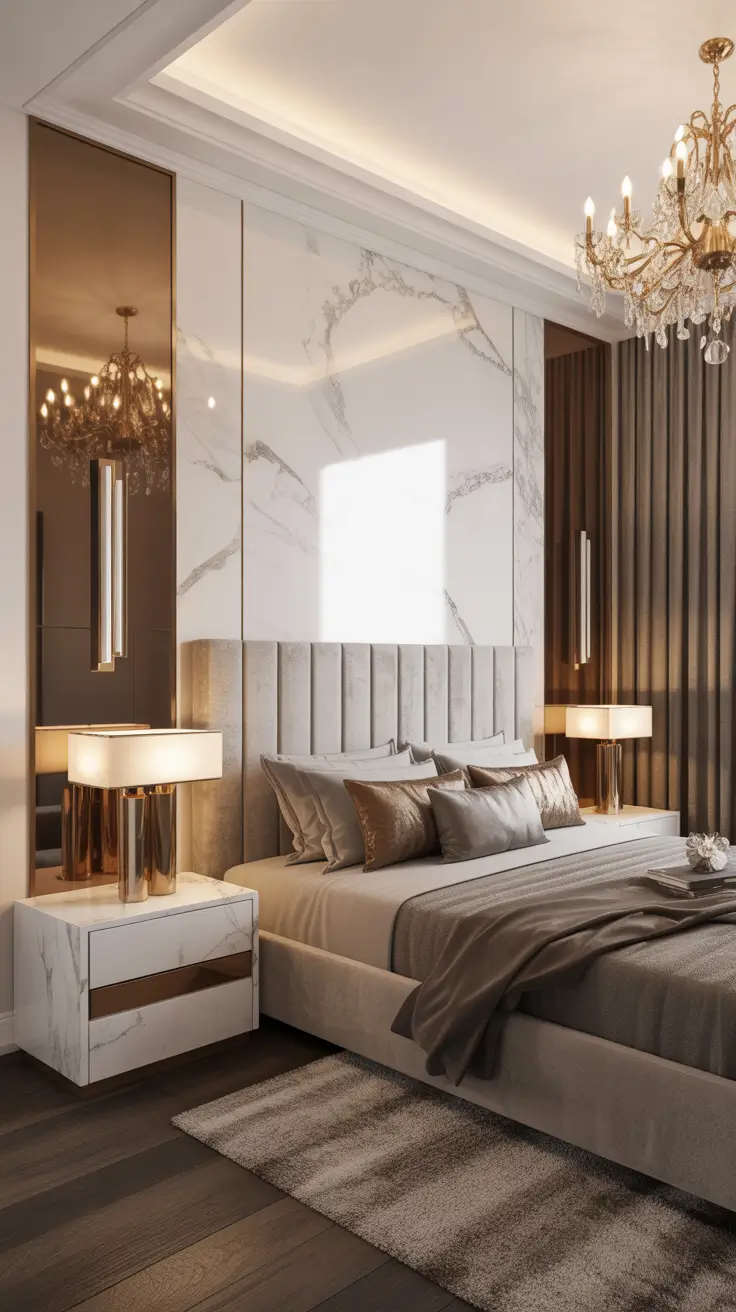 Decor Glamorous Modern Luxury Bedrooms