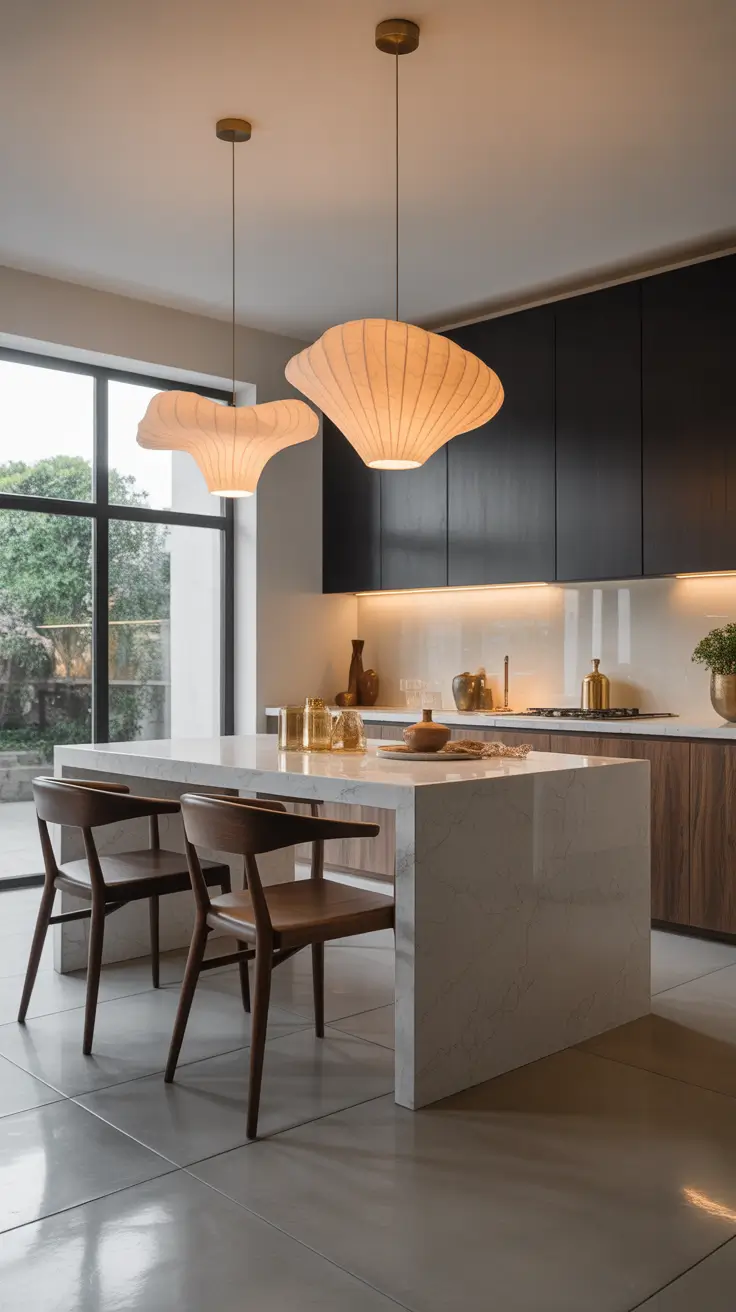 Modern Kitchen Ideas 2026 Statement Lighting