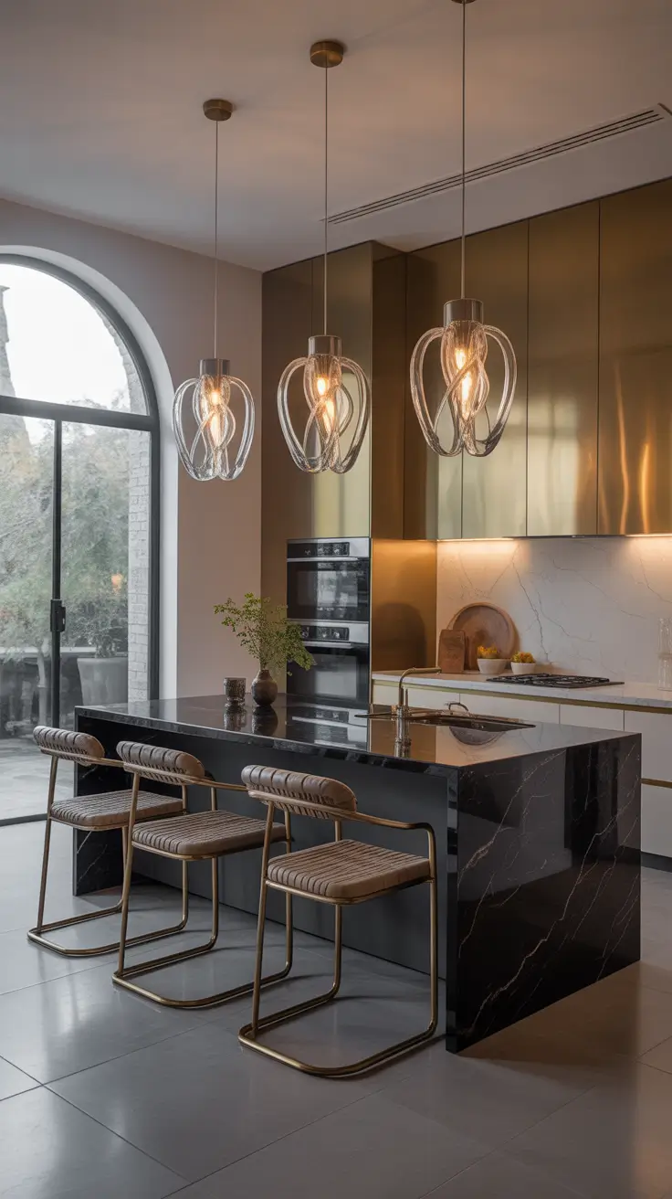 Modern Kitchen Ideas 2026 Statement Lighting