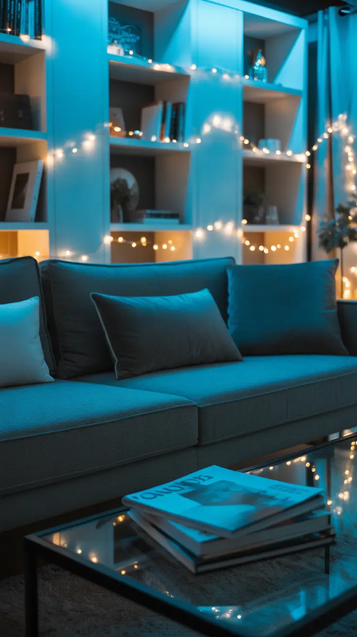 Warm White Christmas Lights 2025 Blue And Warm White Pairings For A Cool Look