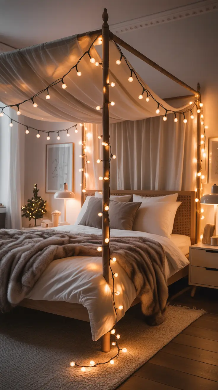 Warm White Christmas Lights 2025 Bedroom Glow Cozy Warm White Christmas Lighting