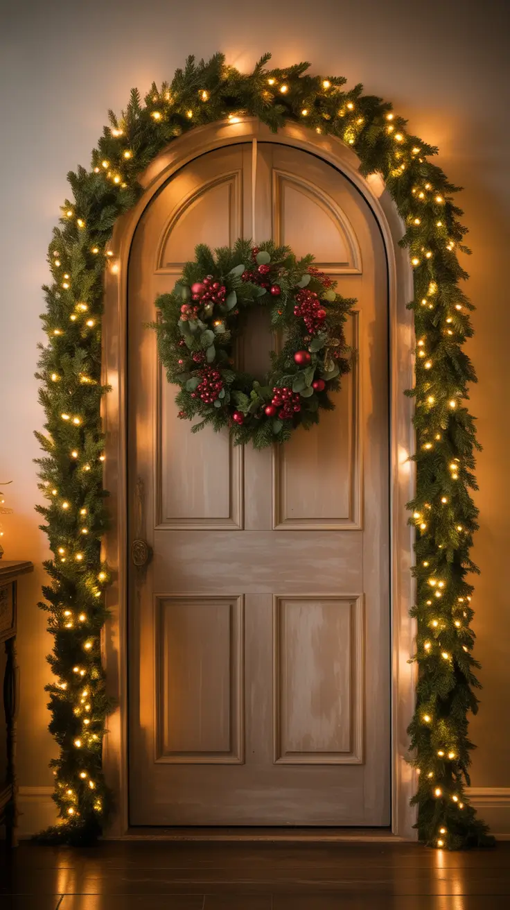 Warm White Christmas Lights Holiday Wreaths And Garlands