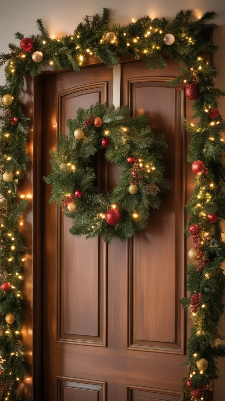 Warm White Christmas Lights Holiday Wreaths And Garlands