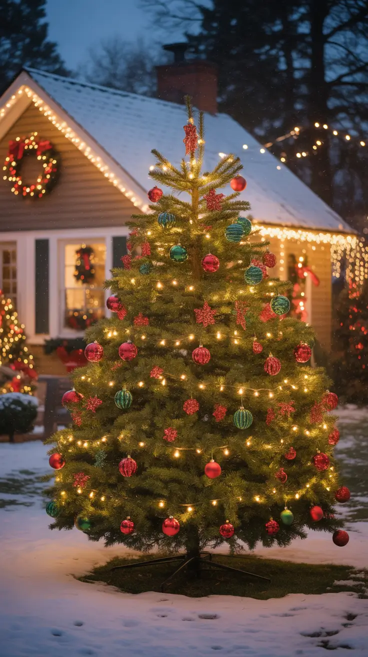 Warm White Christmas Lights Red And Green Glow Meets Warm White Sparkle