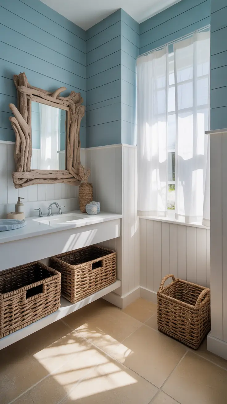 Blue Bathroom Palettes That Feel Calm and Coastal
