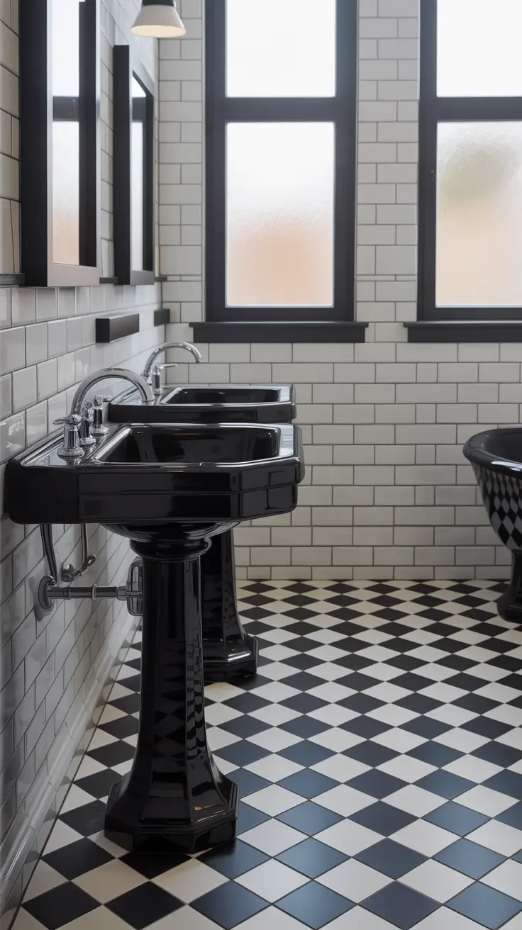 Black and White Bathrooms That Balance Bold and Classic
