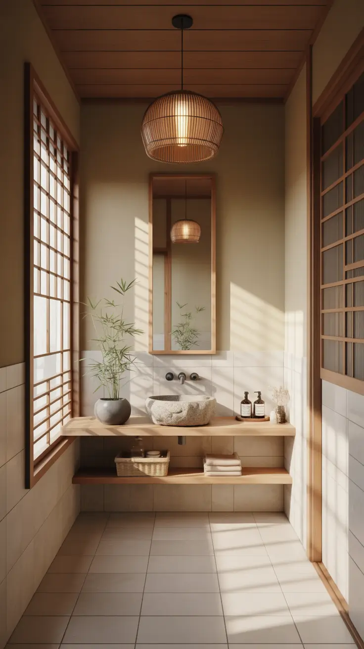 Bathroom Ideas 2026 Japandi Bathroom Serenity