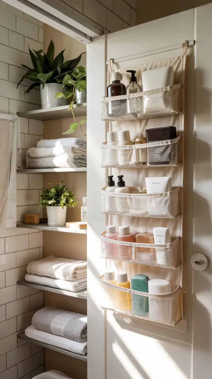 Bathroom organizer ideas 2026 Over The Door Bathroom Storage Ideas To Free Up Floor Space