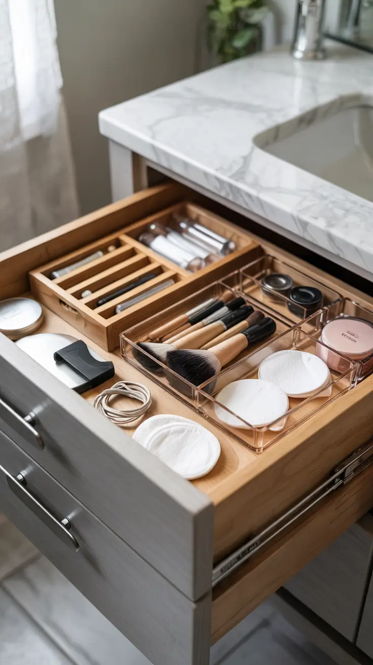 Bathroom organizer ideas 2026 Drawer Organizers And Dividers To Tame Bathroom Chaos