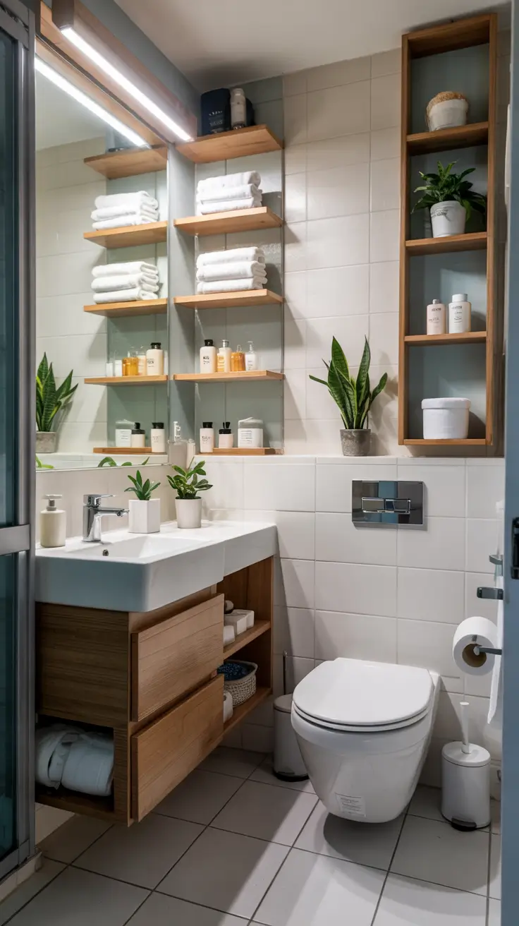 Bathroom organizer ideas Smart bathroom storage ideas for small spaces and studio living