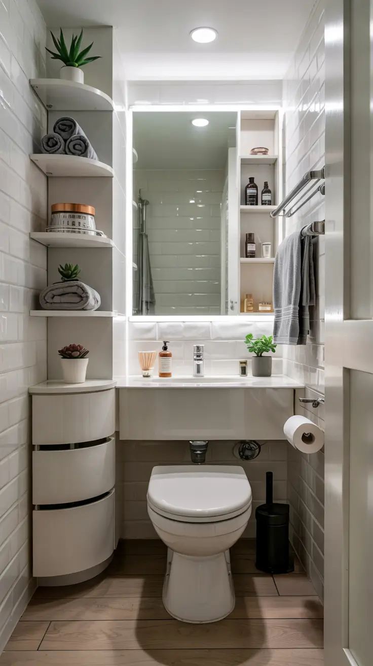 Bathroom organizer ideas Smart bathroom storage ideas for small spaces and studio living