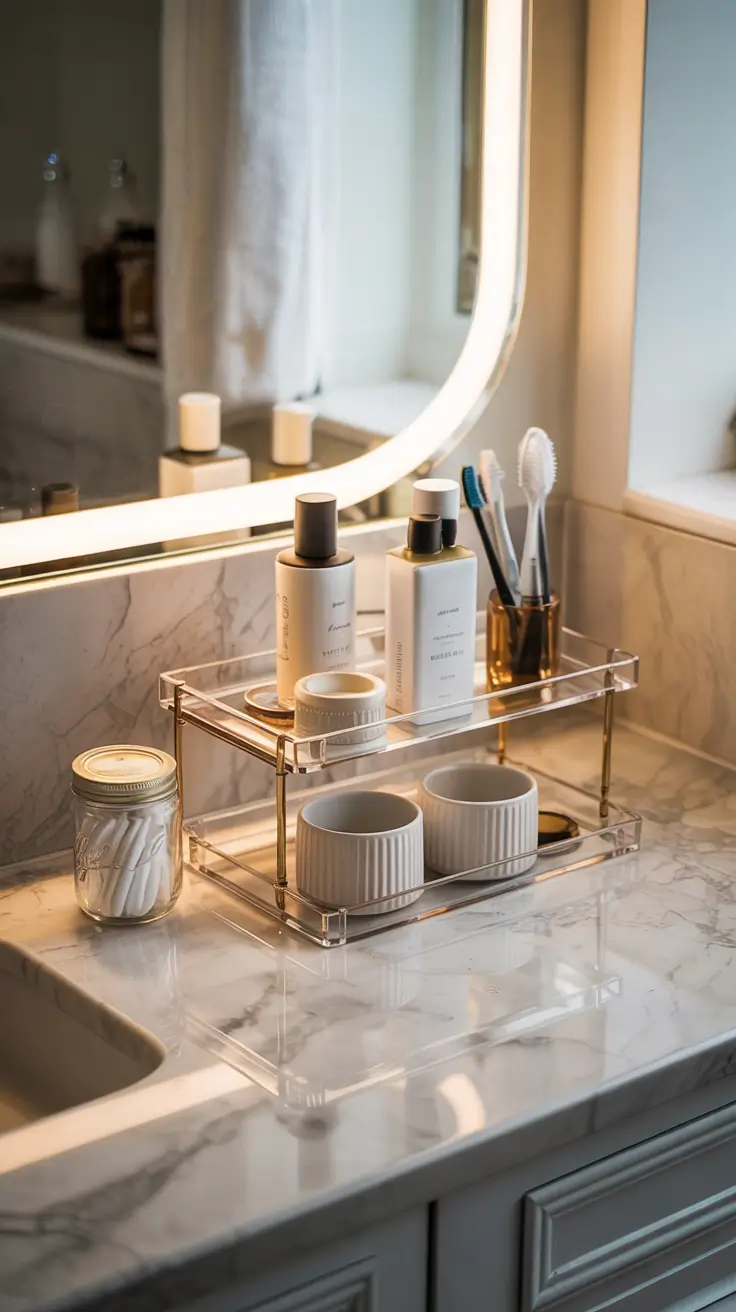 Bathroom organizer ideas 2026 Chic Countertop Bathroom Organizers For Everyday Essentials