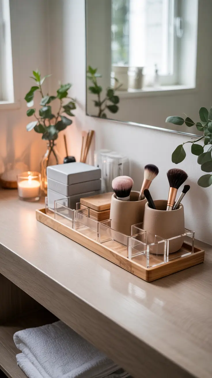 Bathroom organizer ideas 2026 Aesthetic Countertop Ideas To Keep Your Bathroom Clutter Free