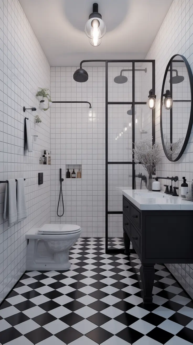 Bathroom remodel ideas 2026 – Black And White Bathroom Remodel Ideas