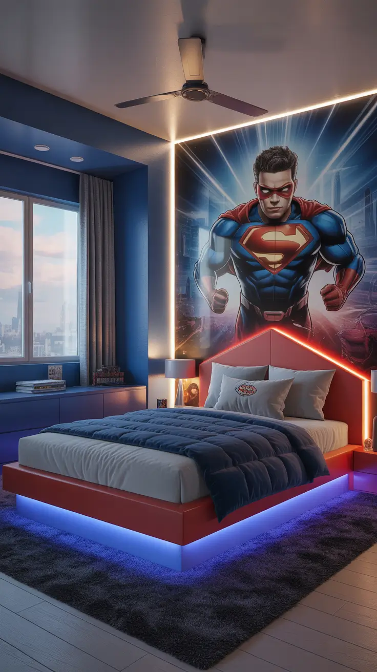 Boys bedroom ideas 2026 Superhero boys bedroom ideas for 2026